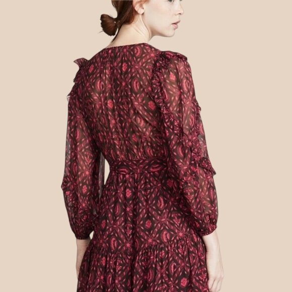 Ulla Johnson aliya dress - fuchsia Size 6 - Picture 2 of 12